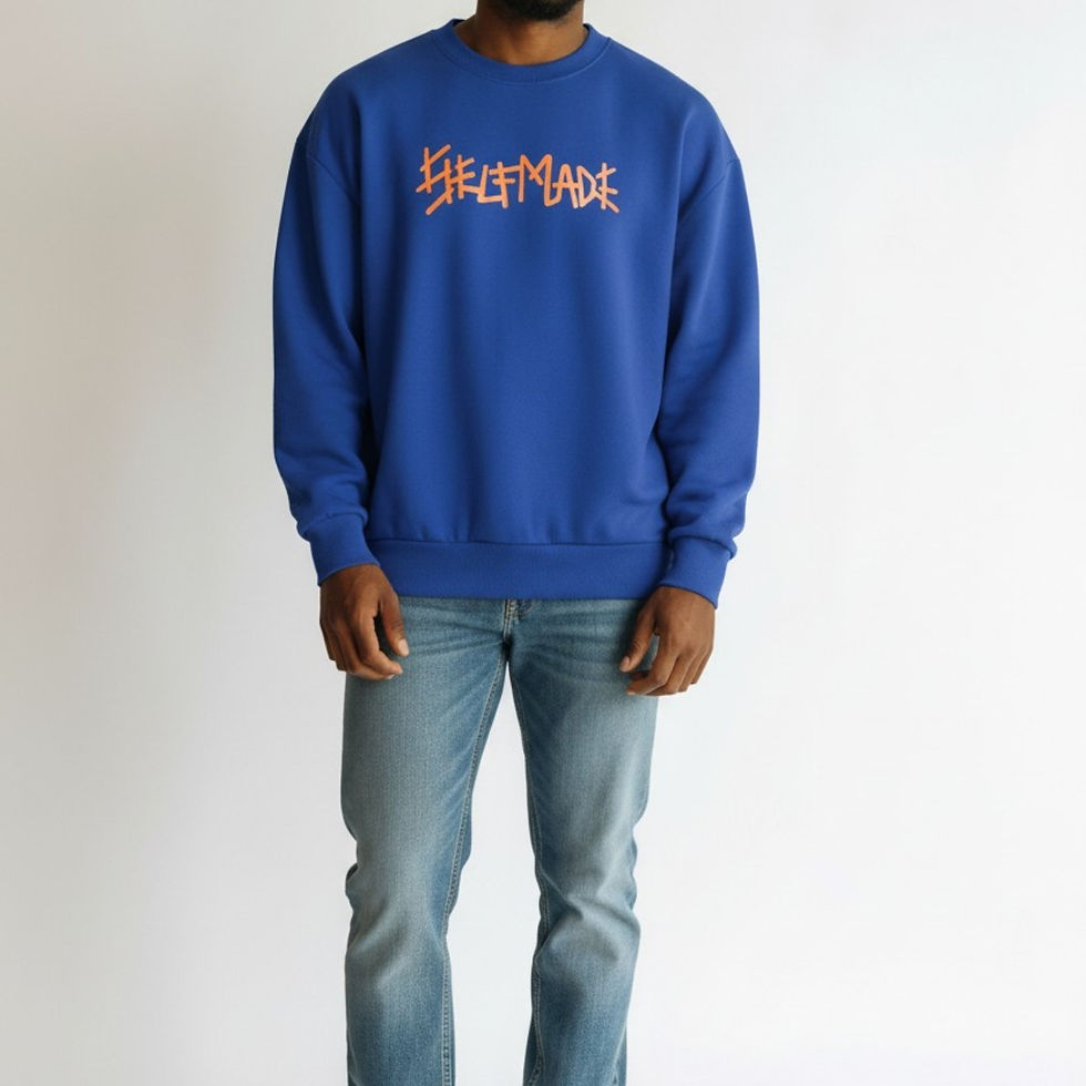 Miniature : SELF MADE By GIANFRANCO VILLEGAS Sweatshirt HANDMADE Logo.