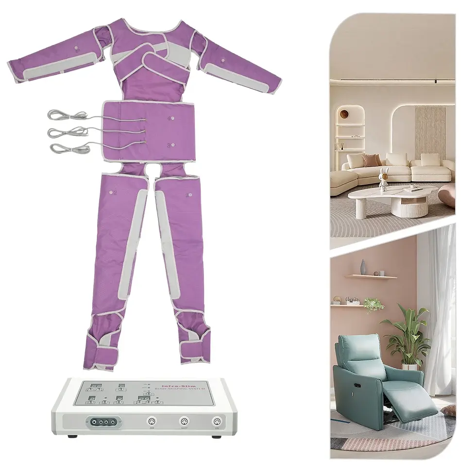 Miniature : Appareil de drainage lymphatique, combinaison de pression à ondes d'air pour la perte de poids, massage complet du corps