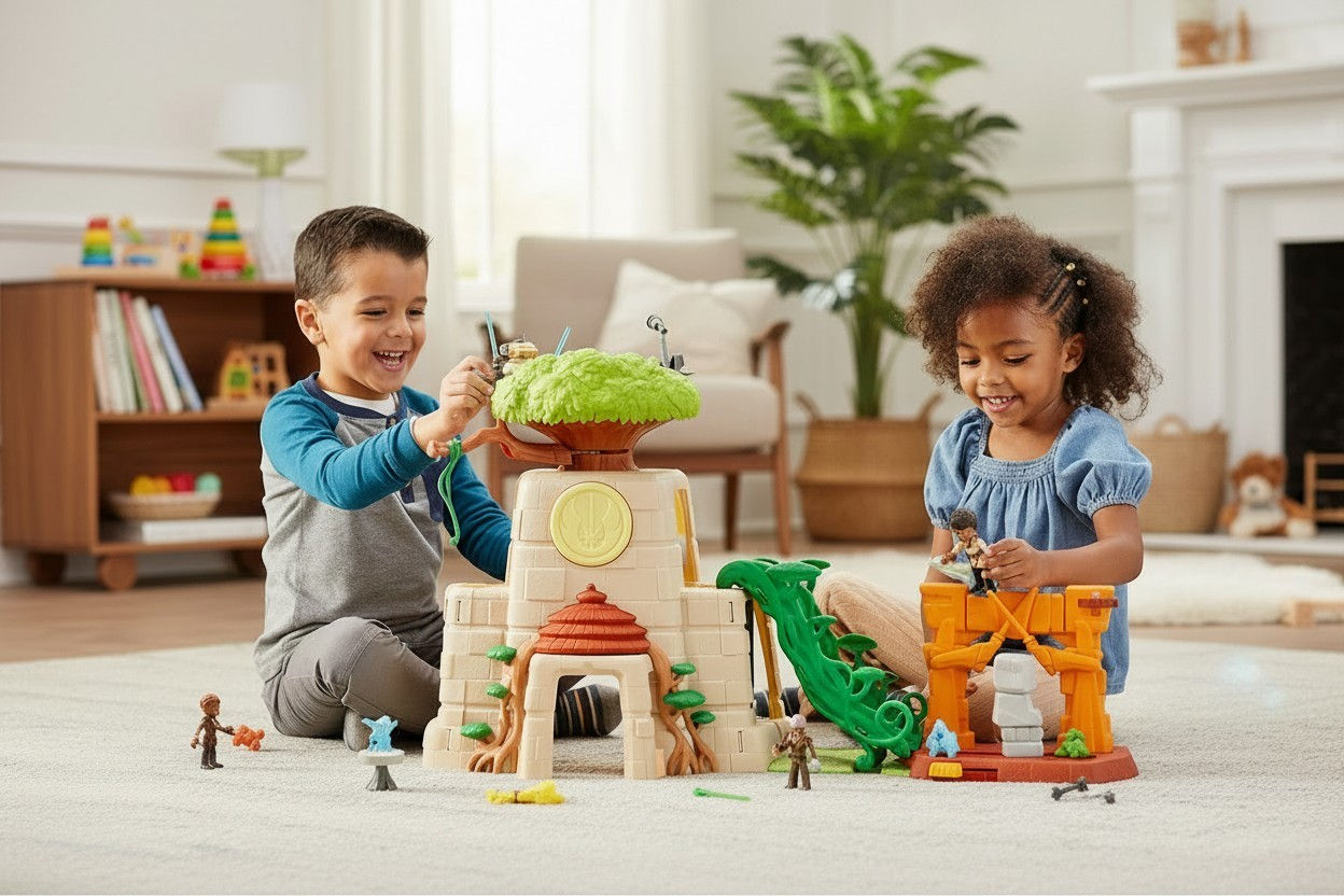 Star Wars Young Jedi Adventures Tenoo Jedi Temple Playset