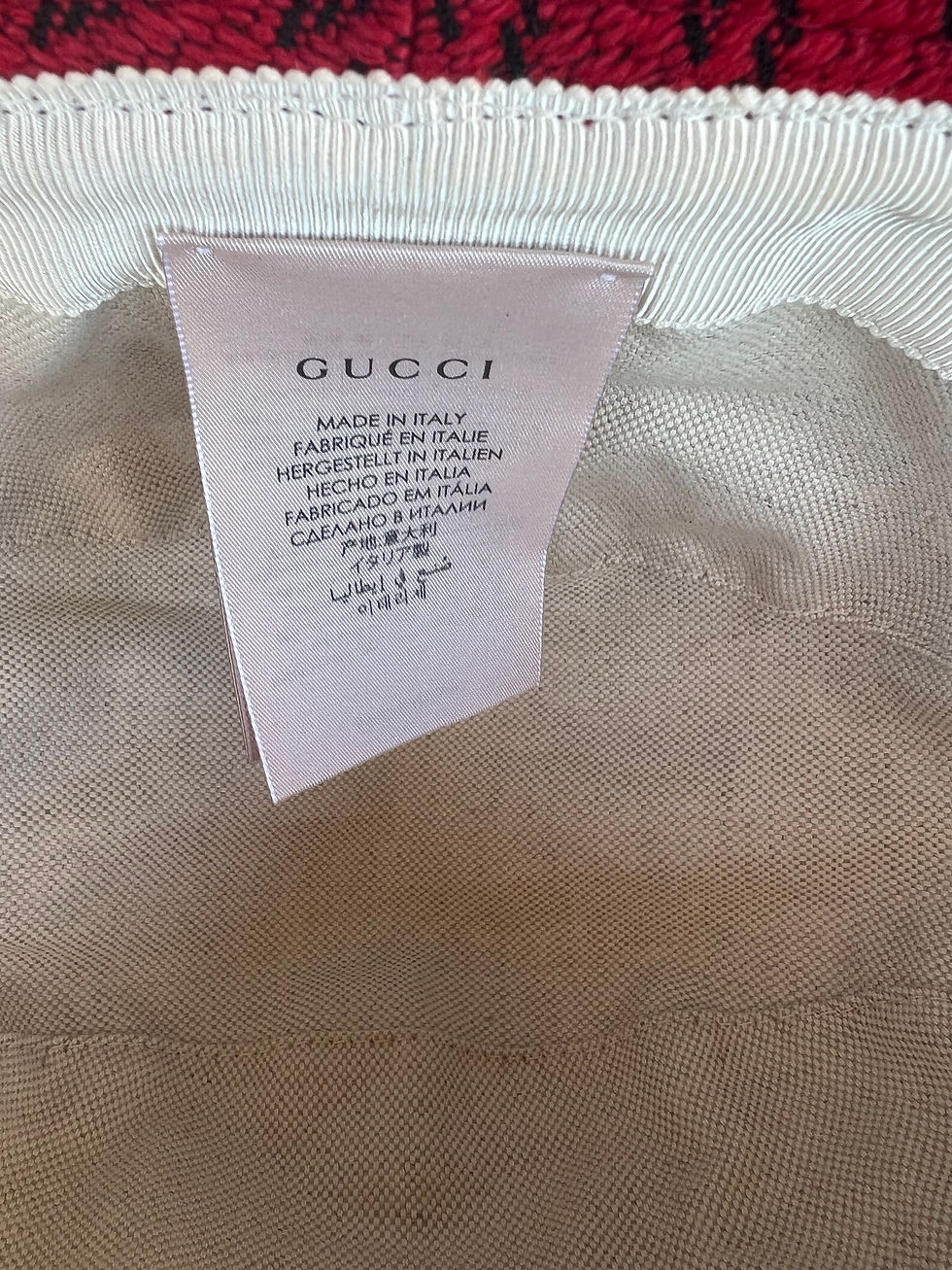 Thumbnail: Gucci brand gucci red bucket hat unisex