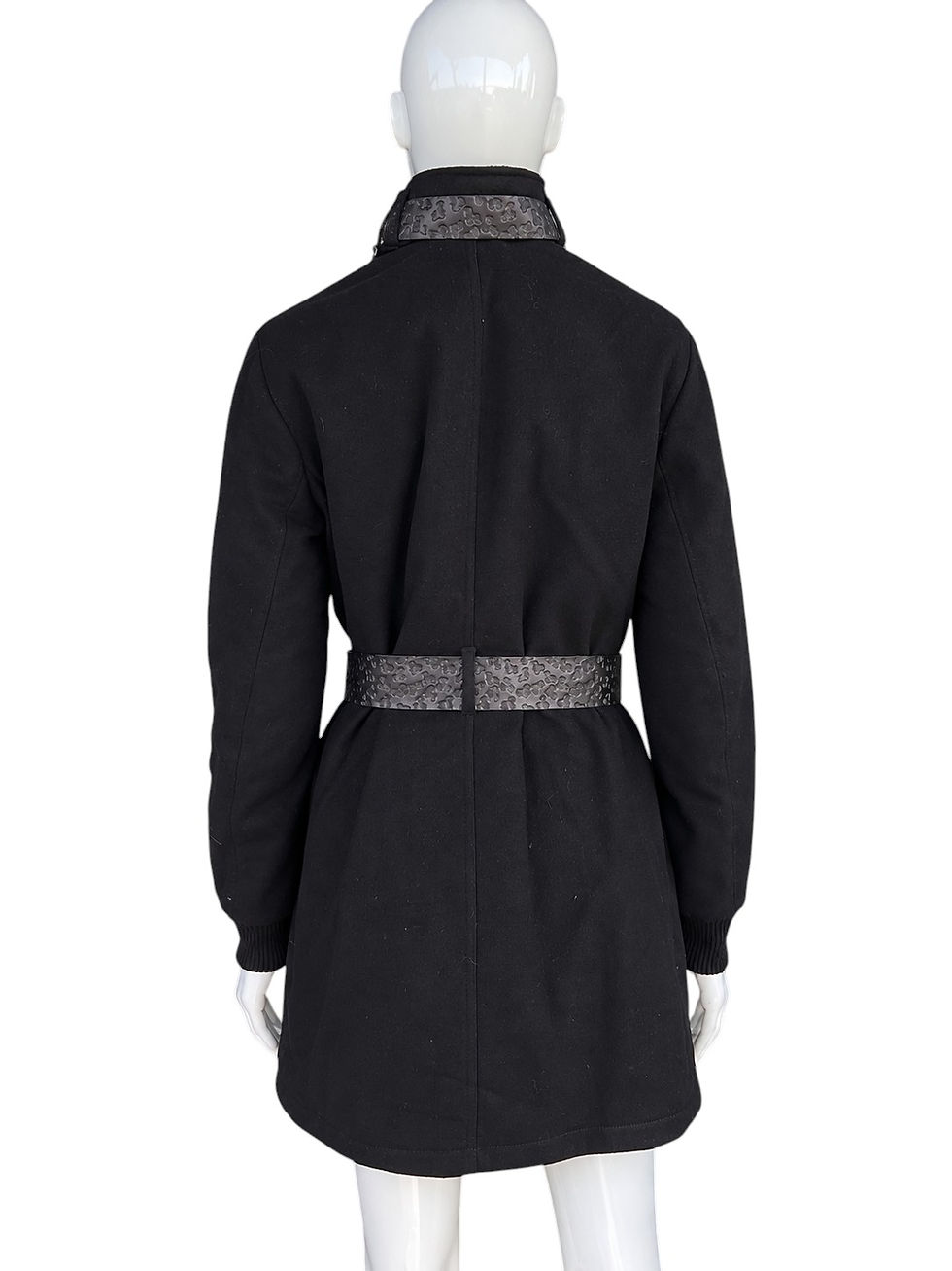 Bruuns Bazaar black coat with belt