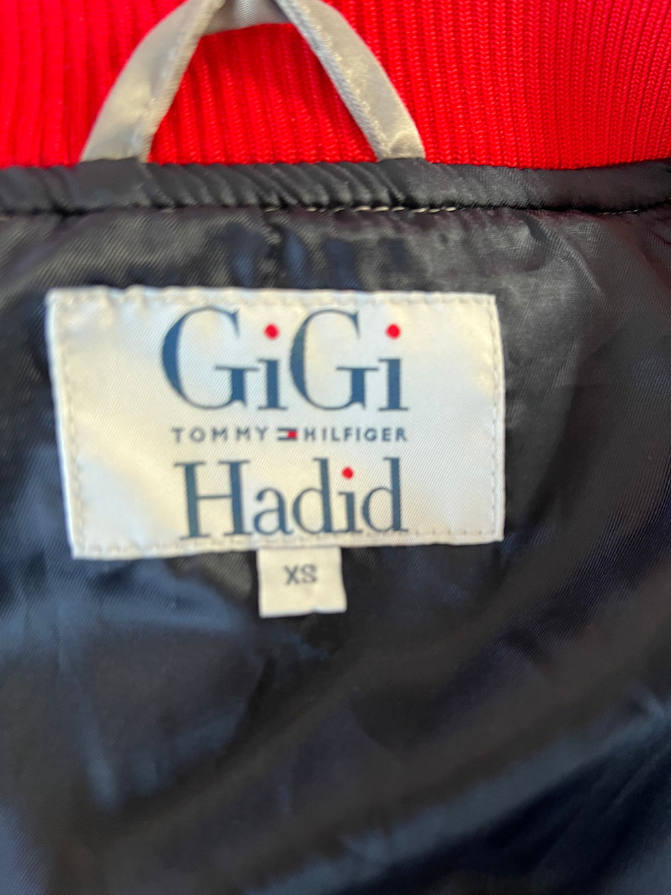 Thumbnail: Bomber Jacket Tommy Hilfiger x Gigi Hadid brand tag