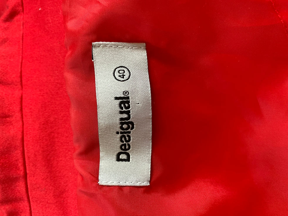 Thumbnail: Desigual Norma  red floral rain  coat