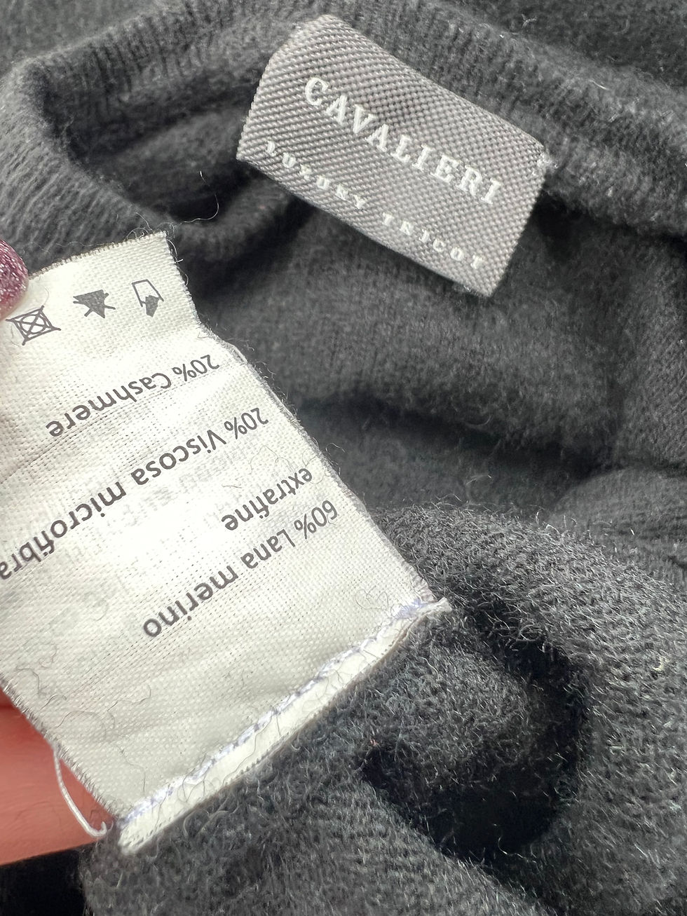 Thumbnail: Cavalieri Luxury Tricot cashmere blend sweater