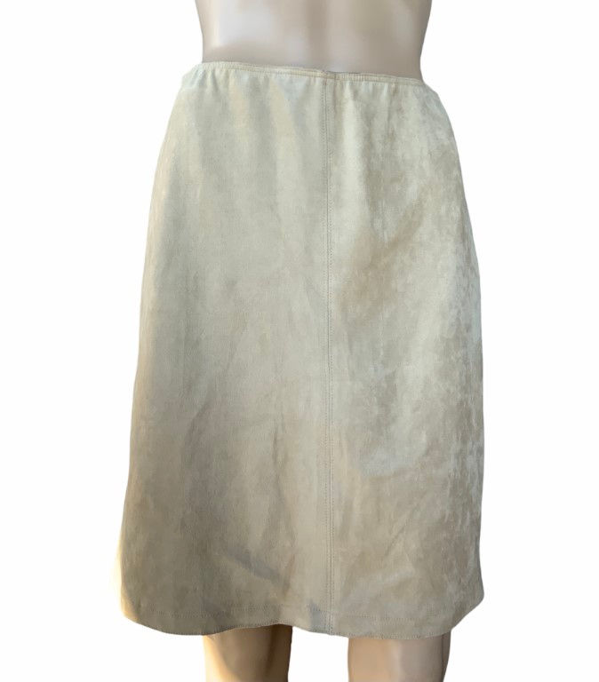 Thumbnail: Marc Cain suede leather look  skirt