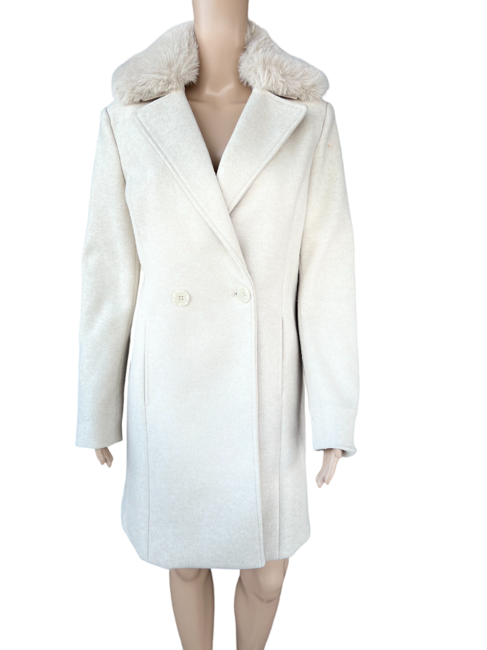Thumbnail: Gaudi Jeans coat with faux fur