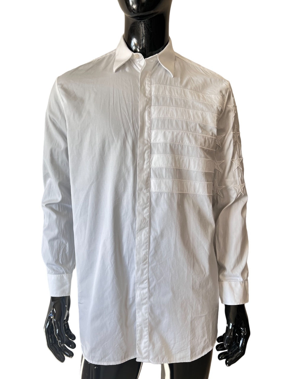 Givenchy white men's shirts with embroidered stars