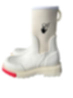 Off-White logo-print rain boots