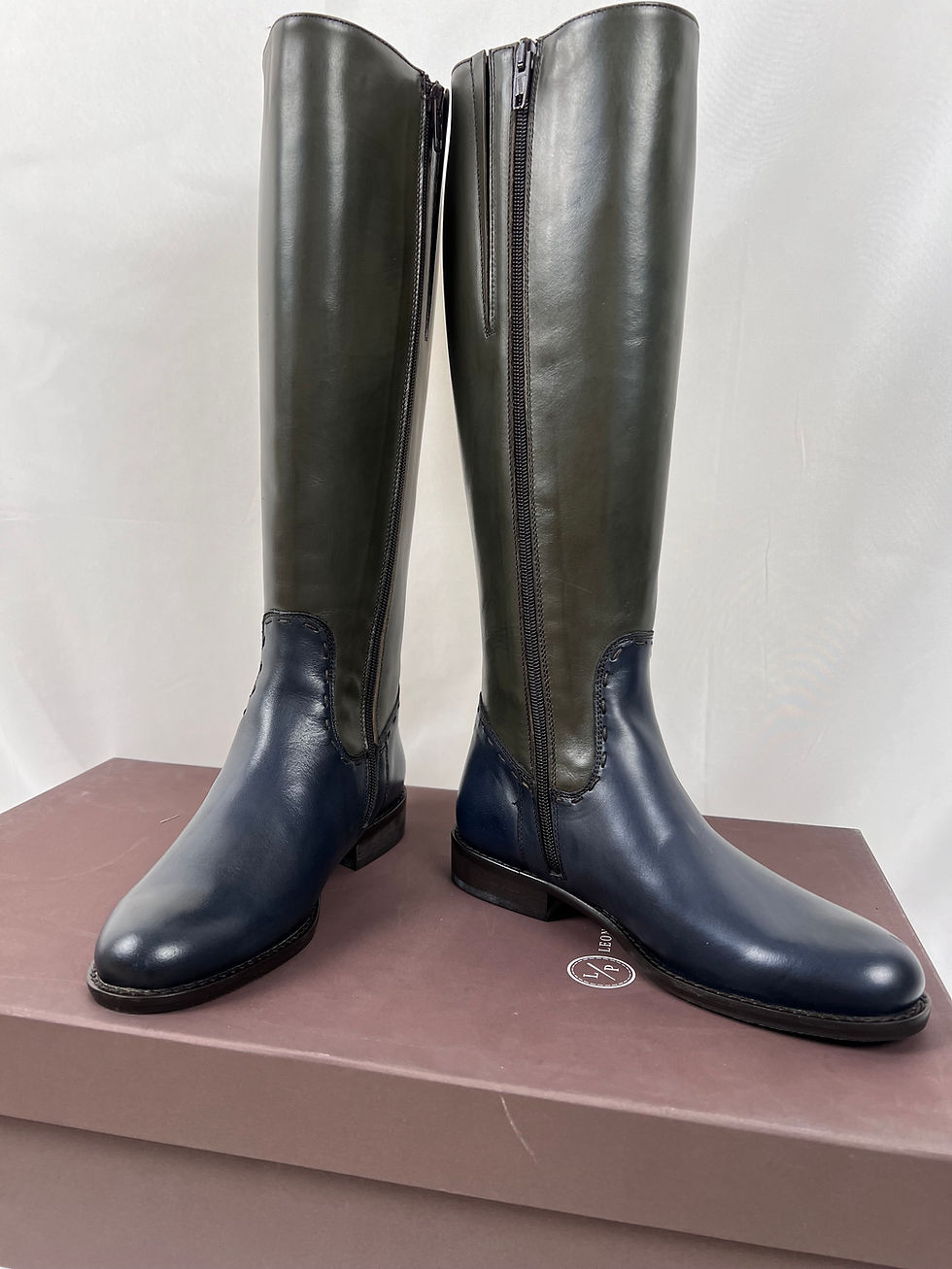 Miniaturbild: LEONARDO PRINCIPI Kniehohe Lederstiefel EU36