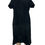 Miniaturbild: Herbst Winter Frühling Sommer echtes Wildleder schwarzes Kleid