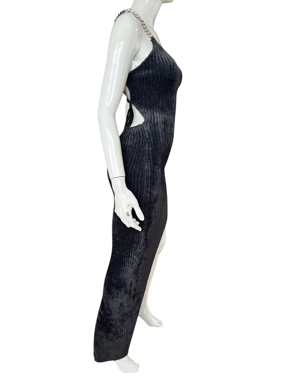 Miniature : David Koma chain-strap black  dress