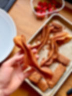 Crêpe dentelle froissée pour Tarte aux Fraises Revisitée