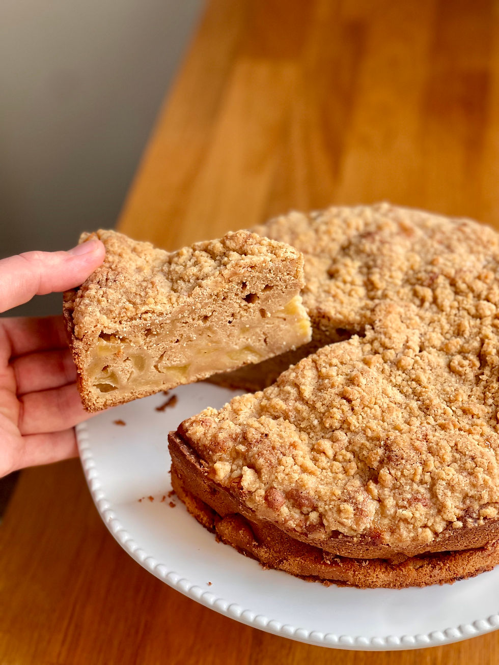Moelleux aux Pommes et Crumble Croustillant