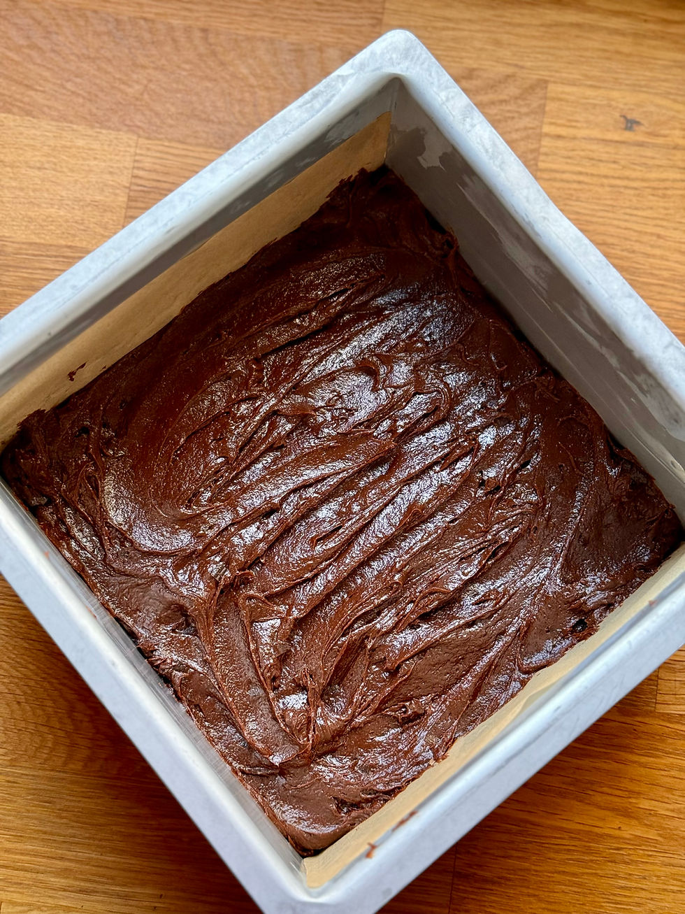 Brownies avant cuisson