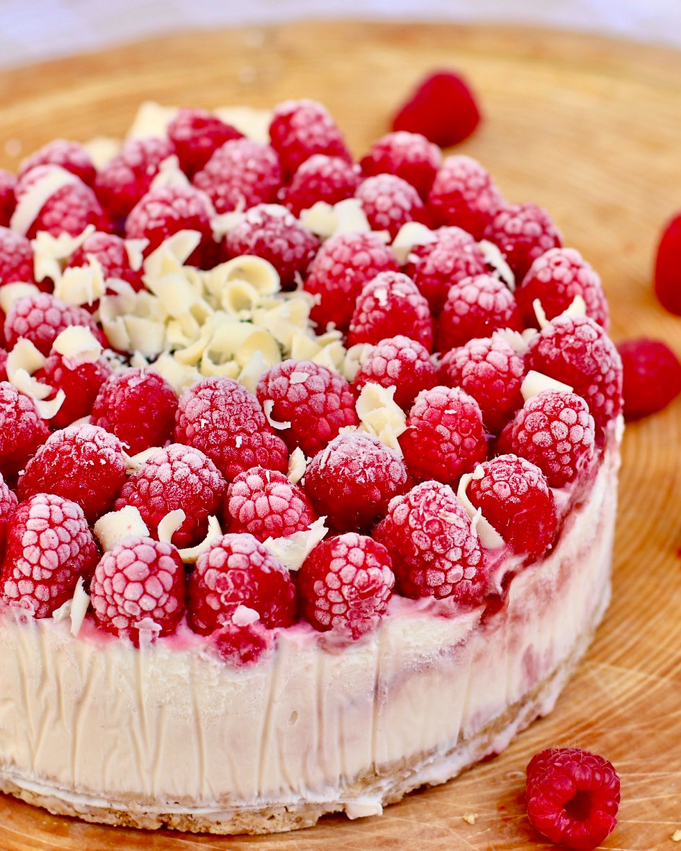 Cheesecake Framboise Chocolat Blanc Sans Cuisson