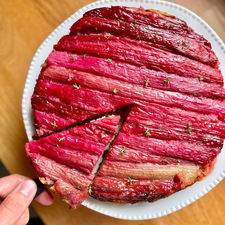 Gâteau Renversé Rhubarbe & Fraise