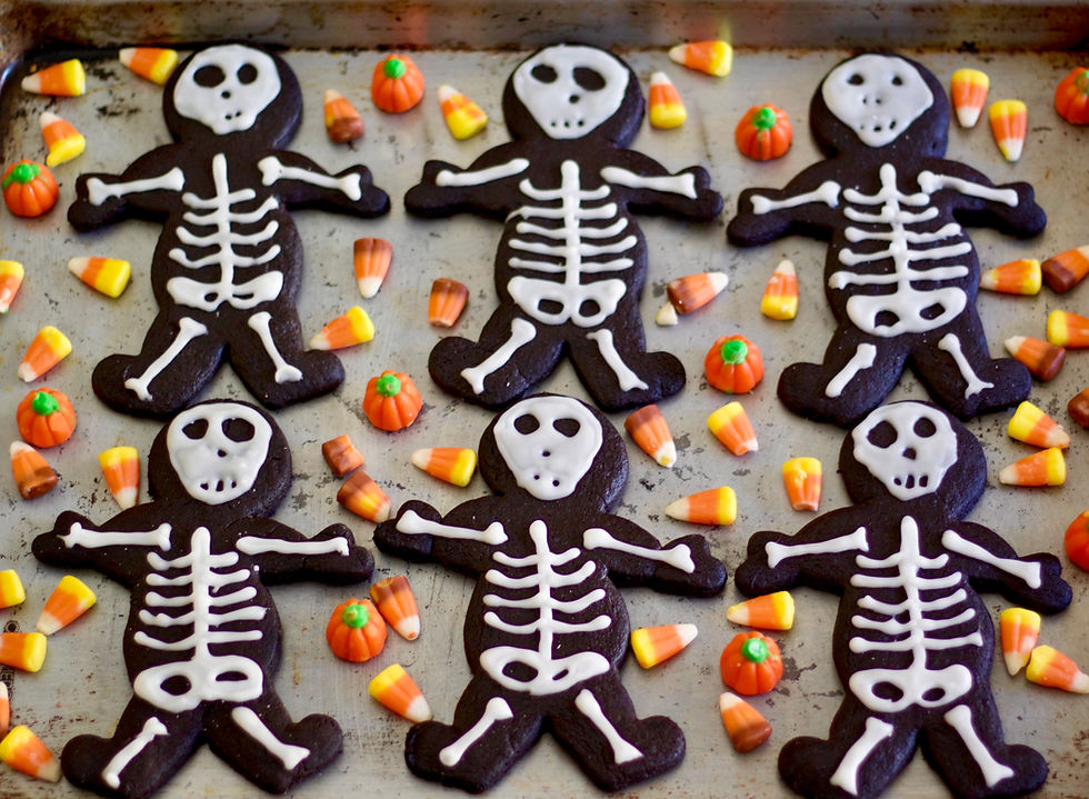 Sablés Squelette d'Halloween