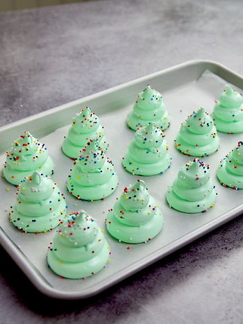 Meringues Sapin de Noël