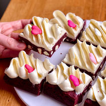 Brownies Red Velvet Chocolat Blanc