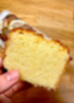 Tranche de cake au citron