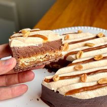 Tarte Chocolat, Cacahuète et Caramel