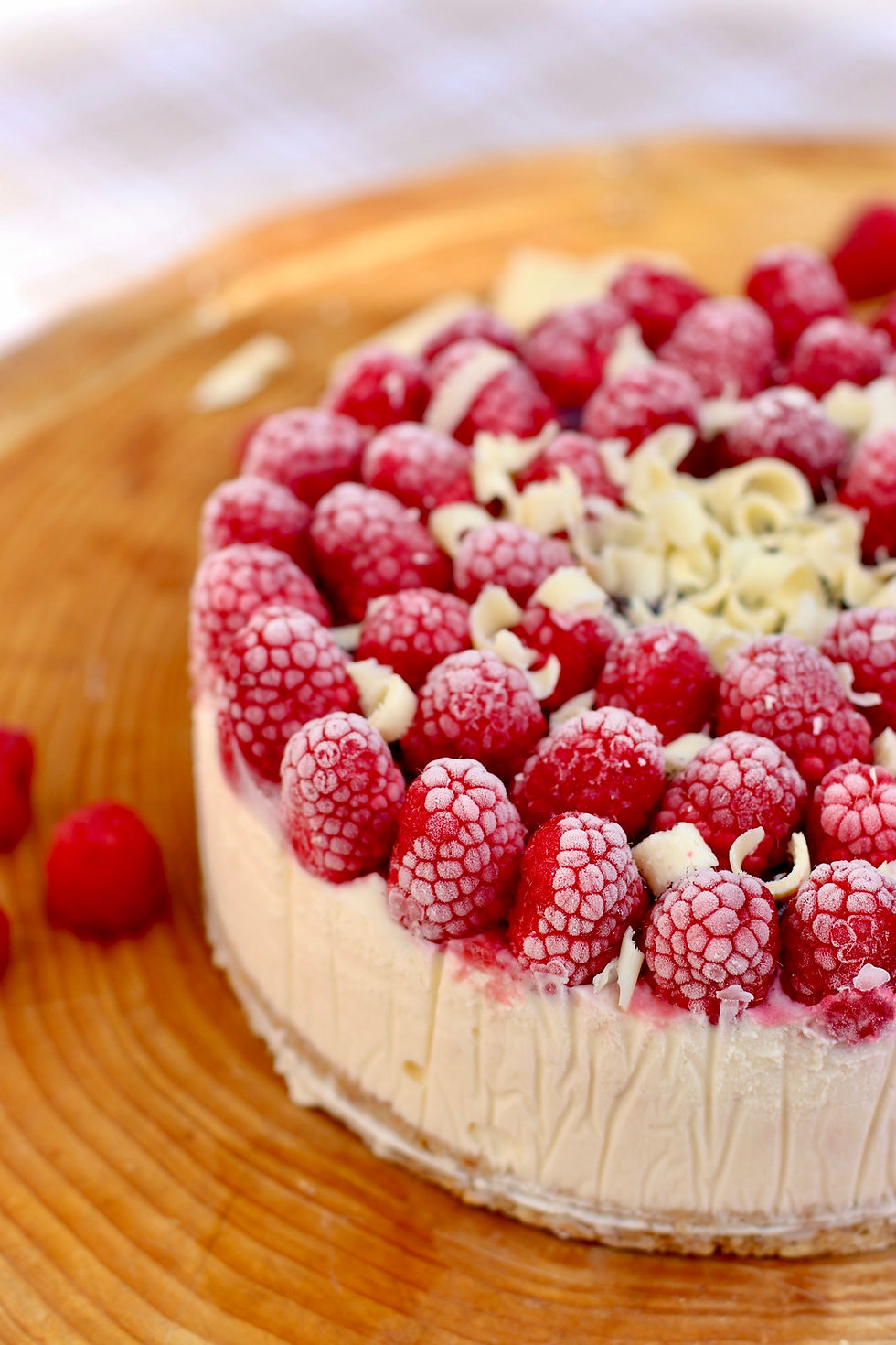 Cheesecake Framboise Chocolat Blanc Sans Cuisson