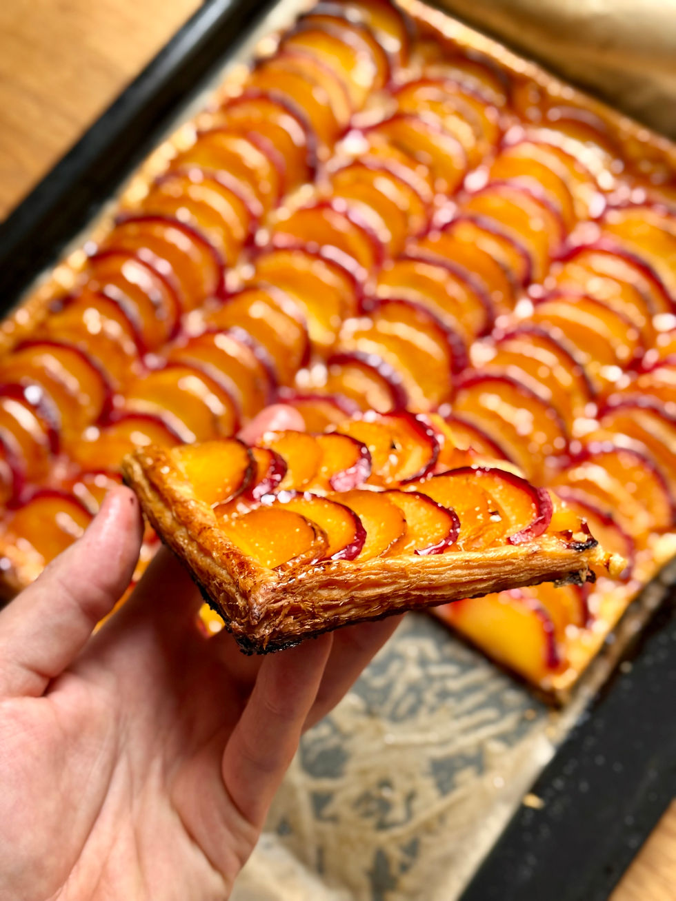 Part de Tarte Fine aux Prunes