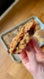 Intérieur des Cookies Banana Bread