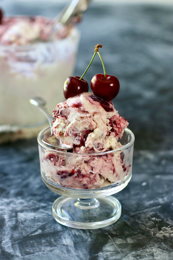 Glace Amarena Sans Sorbetière