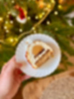 Part de Bûche façon Crème Brûlée