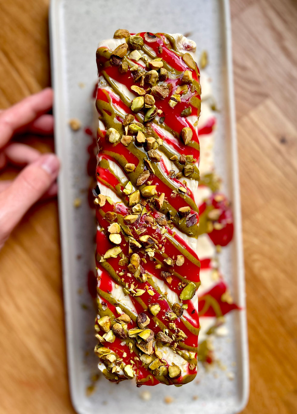 Semifreddo Framboise et Pistache