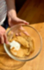 Préparation des Cookies Cinnamon Roll