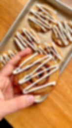 Zoom sur un Cookie Cinnamon Roll