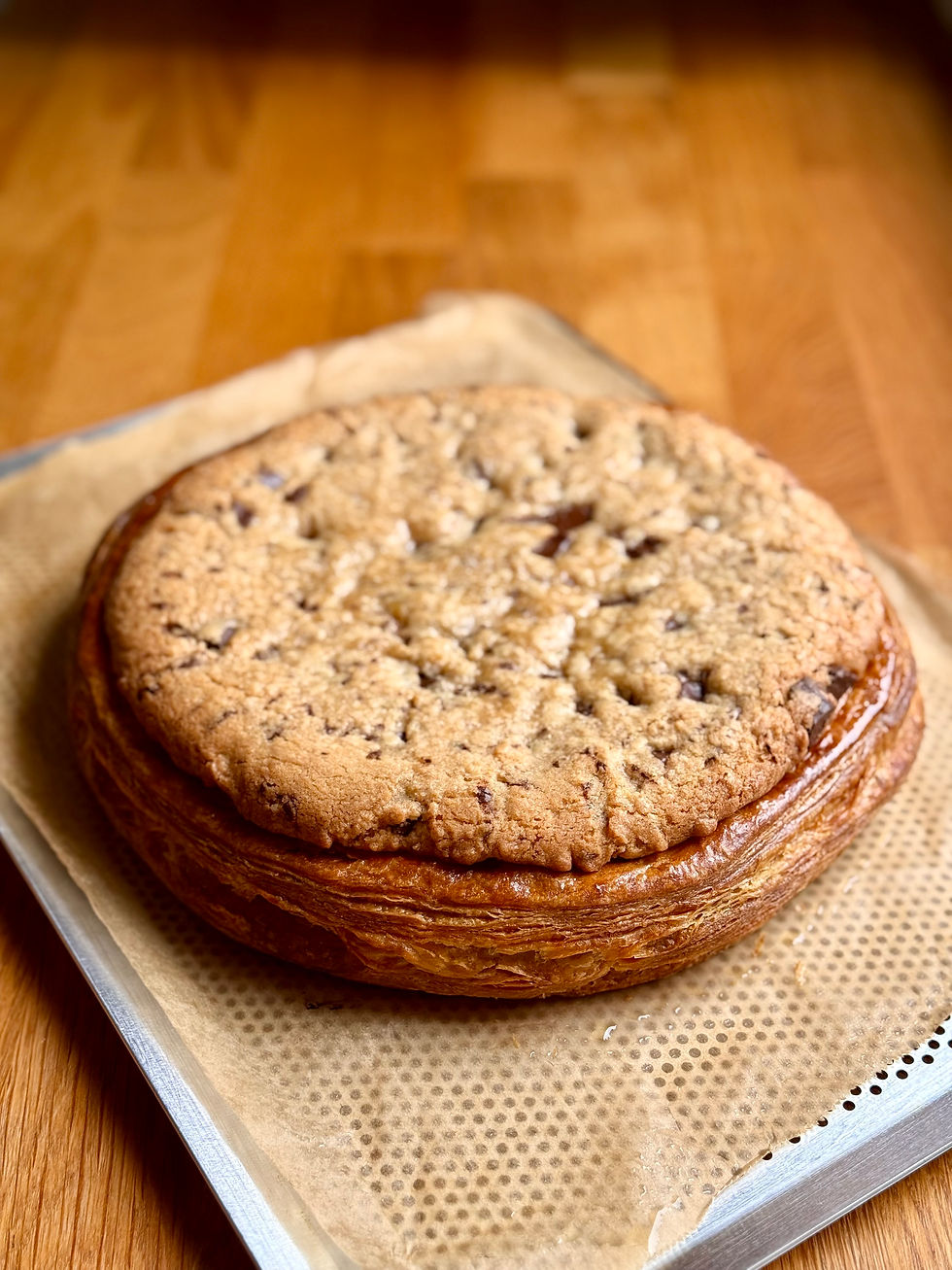Galette des Rois Cookie  à la sortie du four