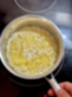 Préparation du beurre noisette