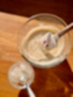 Mousse au riz au lait en cours de réalisation