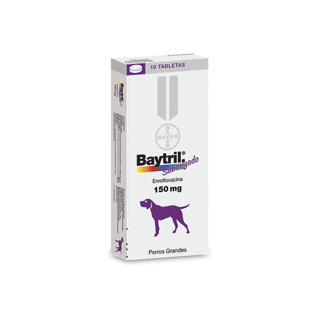 Baytril  150 mg tabletas x 10 tabletas d