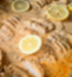 Grilled chicken with creamy lemon butter dill honey glazed sauce