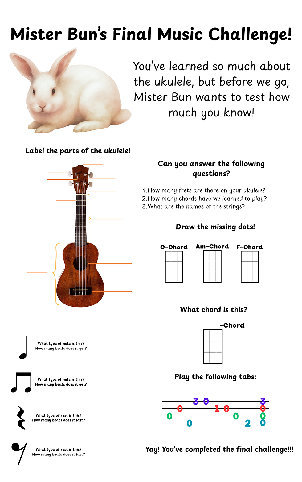 Thumbnail: Mister Bun's Ukulele Fun-Beginner Ukulele Book for Kids
