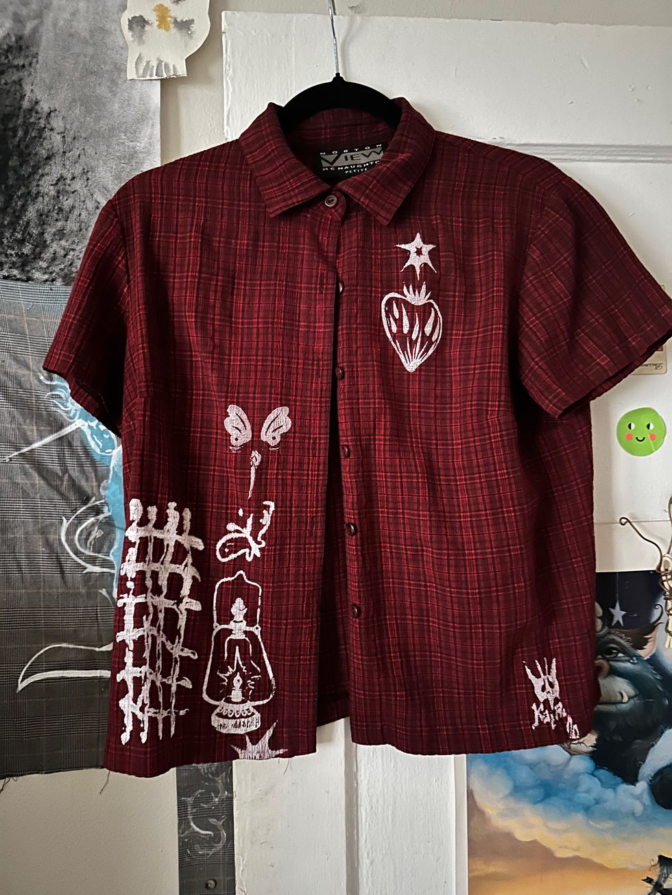 Printed Button Up Shirt
