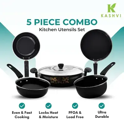 Thumbnail: Kashvi 6 Pieces Accessories | Non Stick naturally Induction/Gas stove/Electric c