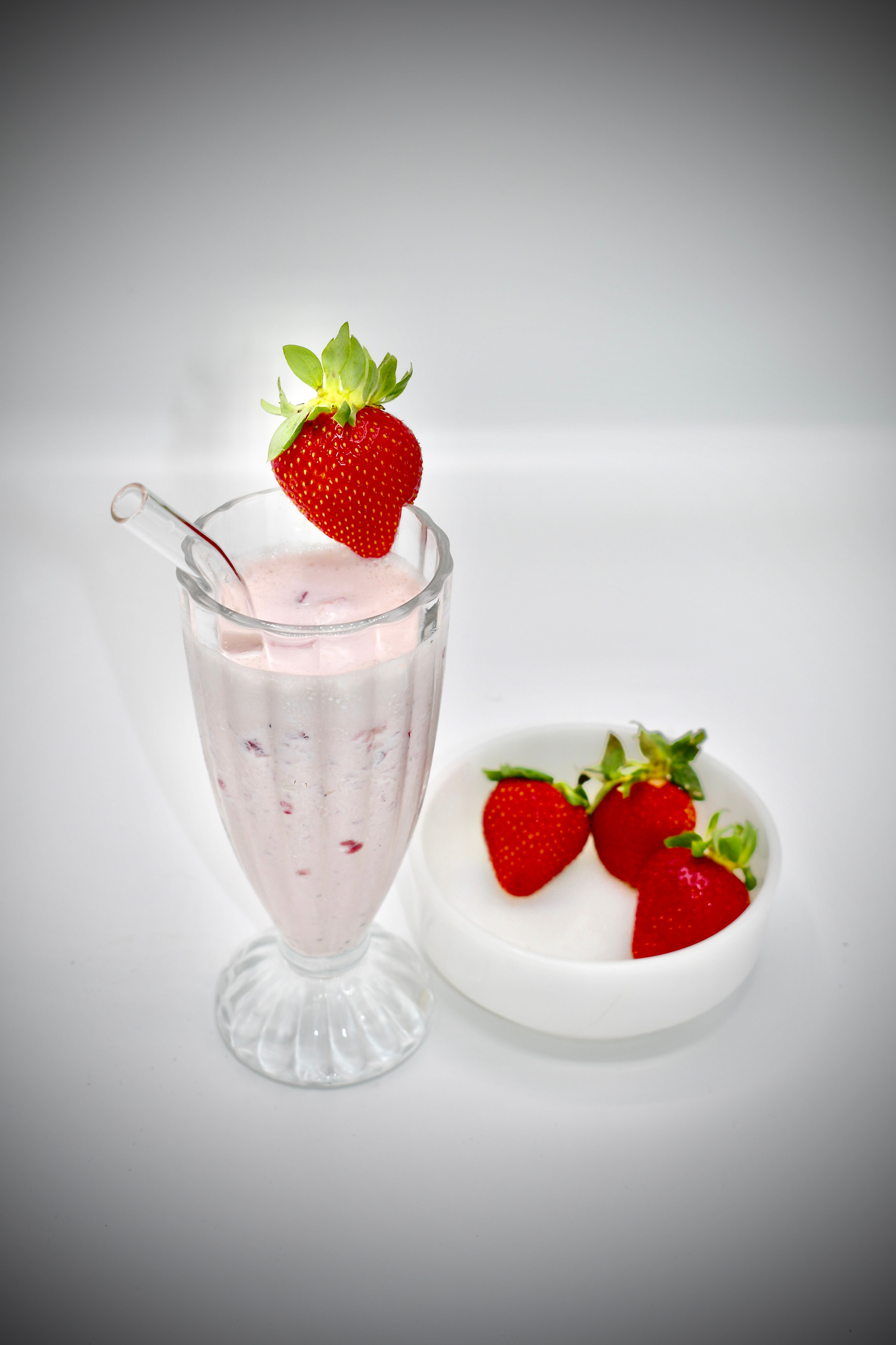 12mm Borosilicate Bent Glass Straws with Brush