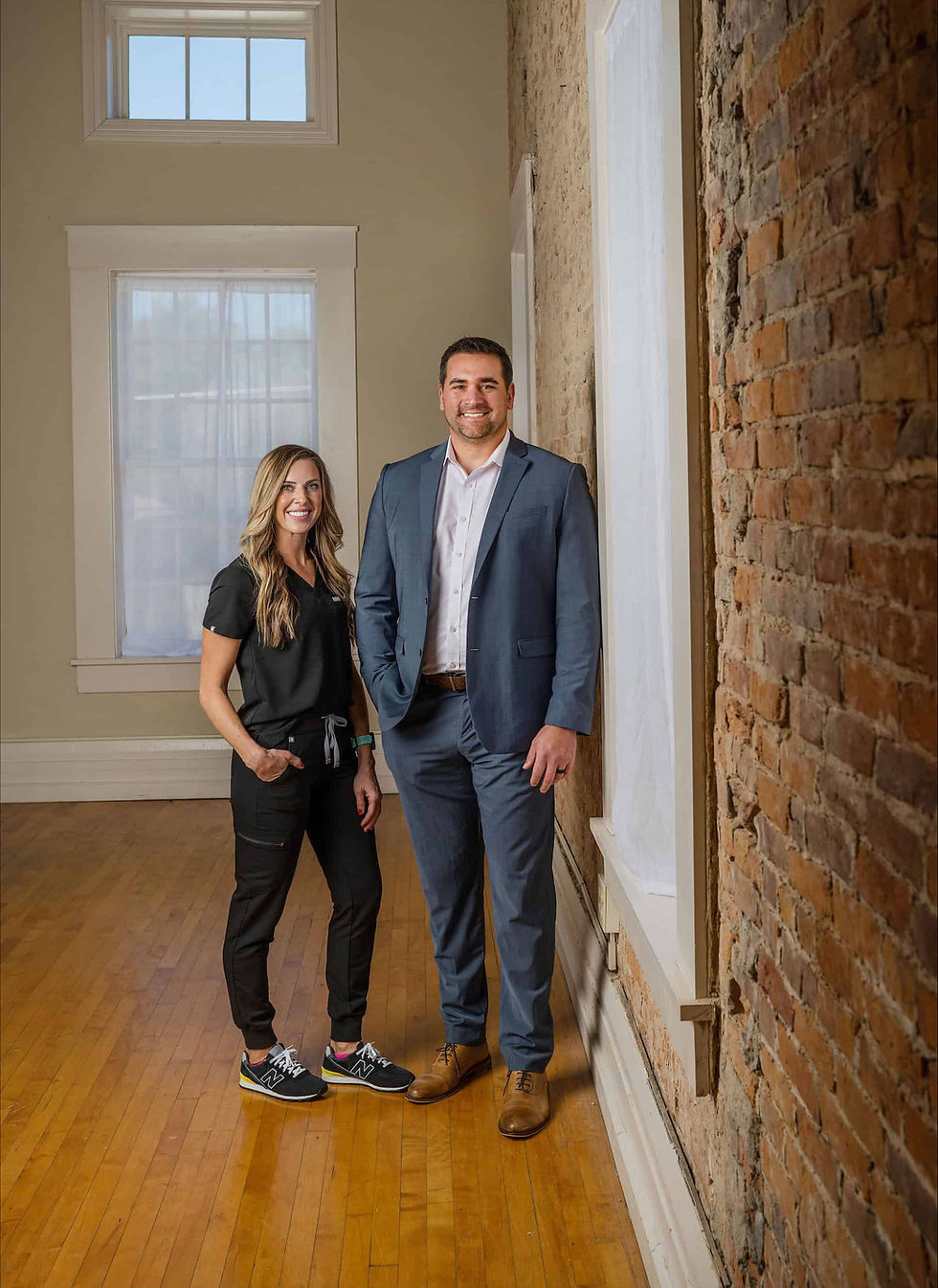 Chrissy and Joe who are the patient centered owners of Aeterna Aesthetics