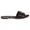 Thumbnail: Brown Leopard Logo Slides Flats Sandals Shoes
