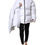 Thumbnail: White Puffer Quilted Full Zip Coat Jacket