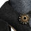 Thumbnail: Black Crystal Mary Janes Booties Shoes