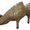 Thumbnail: Gold Taormina Lace Crystal Heels Pumps Shoes