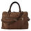 Thumbnail: Brown Leather Shoulder Strap Travel Messenger Gym Men Bag