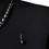Thumbnail: Black Polyester Necklace Embellished T-shirt
