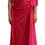Thumbnail: Silk Pink Fitted Cut One Shoulder Midi Dress